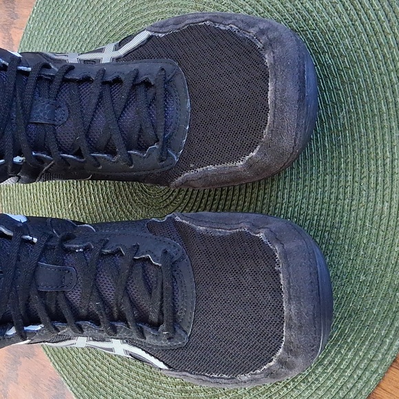 Asics Black White Matflex Wrestling Sneakers Men 8.5/ Women 10 - Picture 5 of 12